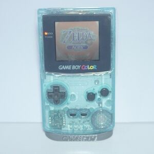 Transparent Crystal Blue Gameboy Color GBC CGB-001 Handheld Videogame Console